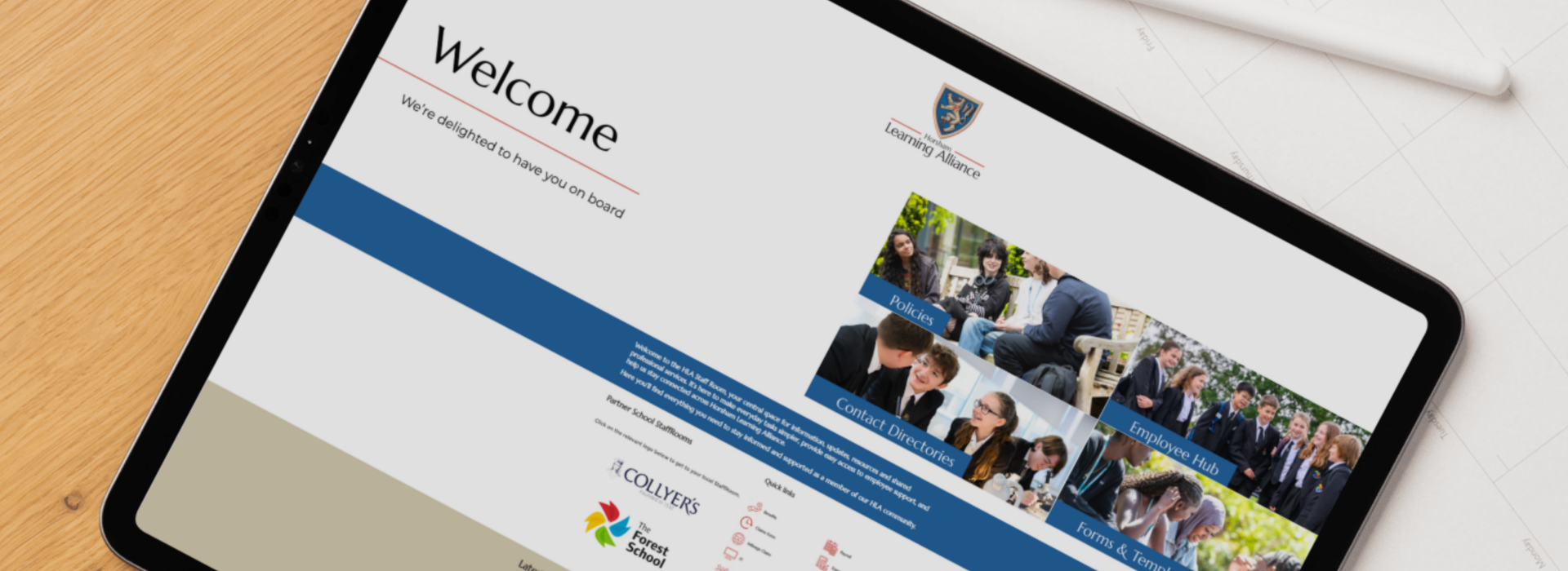 Screen shot of HLAStaffRoom